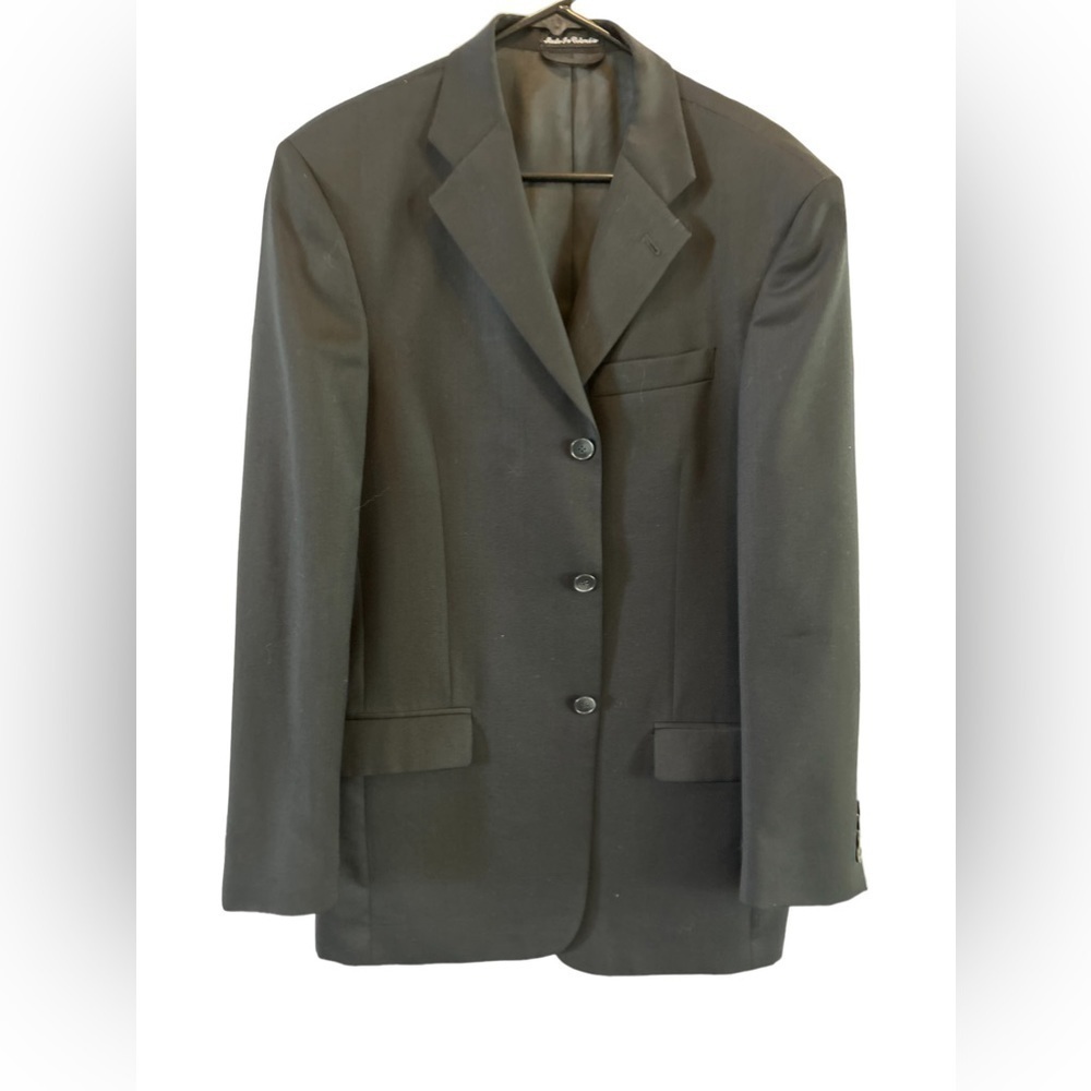 Pierre Cardin Men  Suit‎ Blazer Three Button black Size 40L